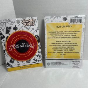 5/$40 Any patch bundle.LOUNGEFLY LOONEY TUNES THATS ALL FOLKS IRON ON PATCH BNIP